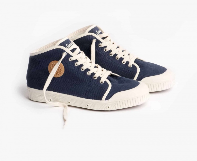 Basket Spring Court B2 Heavy Twill Bleu Femme | BKI-68696152